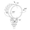 Lampa robocza halogen LED 800LM rozproszone kat rozsylu 43x34 944-CRC4A.51100