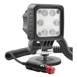 Lampa robocza LED 2000LM rozproszona magnes przewód 8m wylacznik