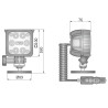 Lampa robocza LED 2000LM rozproszona magnes przewód 8m wylacznik