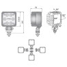 Lampa robocza halogen LED 2000lm skupione 12-48V diody