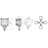 Lampa robocza halogen LED 1500lm 12V-24V Wesem 47800