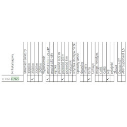 Lampa robocza halogen LED 2500LM rozproszone kat rozsylu 50 przewod LED6F.49925