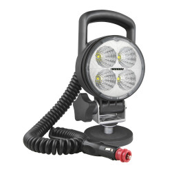 Lampa robocza halogen LED 2000LM rozproszona przewód 8m zapaliniczka