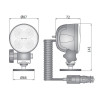 Lampa robocza halogen LED 2000LM rozproszona przewód 8m zapaliniczka