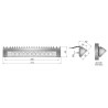 Lampa robocza LED 1400lm boczna karetka
