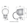 Lampa robocza halogen H3 rozproszone AMP