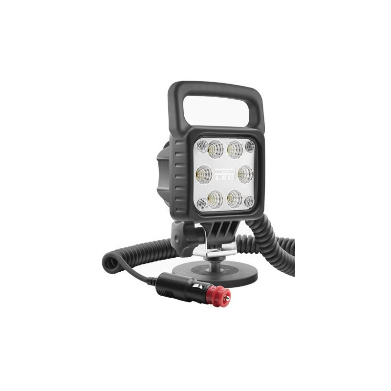 Lampa robocza halogen LED 1500lm WESEM magnes wozek widlowy 48V Lampa robocza halogen LED 1500lm WESEM magnes wozek widlowy 48V