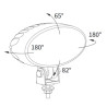 Lampa robocza LED 3000lm skupione AMP 14DNI