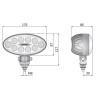 Lampa robocza LED 5500LM skupiona 4 stopnie przewód WESEM