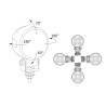 Lampa robocza LED 2000lm rozproszone AMP zlacze