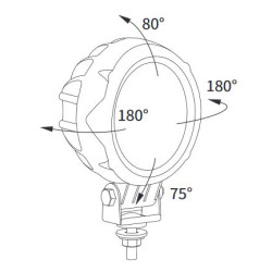 Lampa robocza halogen LED 1500lm rozproszone kąt rozsyłu  60 CRV2A.49600