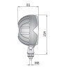 Lampa robocza halogen LED 1500lm rozproszone kat rozsylu  60