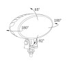 Lampa robocza LED 4000lm rozproszone kat rozsylu 60x25 AMP SuperSeal