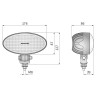 Lampa robocza LED 4000lm rozproszone kat rozsylu 60x25 AMP SuperSeal