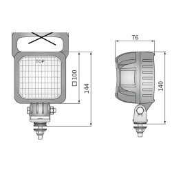 Lampa robocza LED 1500LM rozproszone AMP