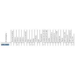 Lampa robocza halogen LED 2500LM rozproszone kąt 66x22 złącze Deutsch LED6.49807