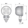 Lampa robocza halogen LED 1500LM rozproszone kat 58 zlacze AMP
