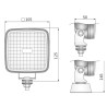 Lampa robocza LED 800LM rozproszone przewod