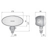Lampa robocza halogen LED 2200LM rozproszone kat rozsylu 60x25