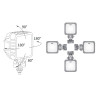 Lampa robocza halogen LED 2000lm rozproszone kat 50 12-48V