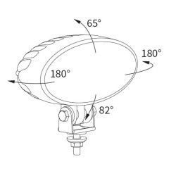 Lampa robocza LED 5500LM rozproszone Deutsch
