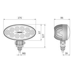 Lampa robocza LED 5500LM rozproszone Deutsch