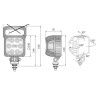 Lampa robocza halogen LED 2000lm PROMOCJA Wesem LED2F.47600