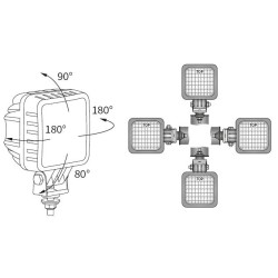 Lampa robocza LED 1500lm rozproszone kat rozsylu 60x22