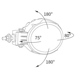 Lampa robocza LED 1500LM rozproszone przewód