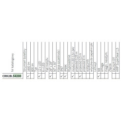Lampa robocza halogen LED Wesem 4000lm + 1600lm przód + tył wymiatają CRK2B.54200 CRV1B.52301