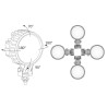 Lampa robocza LED 3000lm rozproszone przewod
