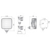Lampa robocza LED 1600LM 12V 24V Wesem ciagnik traktor tył tylna 2szt