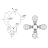 Lampa robocza halogen LED 1500lm rozproszone kat 58 uchwyt etui