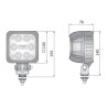 Lampa robocza halogen LED 3000lm rozproszone kat 50 prz wylacznik