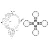 Lampa robocza halogen LED 2500lm rozproszone kat 50 przewód wylacznik