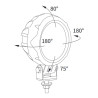 Lampa robocza LED 2000LM rozproszone przewód John Deere