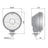 Reflektor przedni H4/R2 metal lewy WESEM PES2.42150