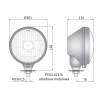 Reflektor przedni H4/R2 w obudowie prawy WESEM PES2.42160