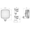 Lampa robocza halogen LED 1600LM rozproszone kat rozsylu 28x28