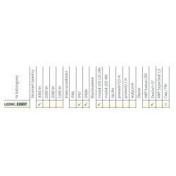 Lampa robocza halogen LED 3000lm skupione kąt 6 złącze Deutsch 14DNI LED9C.53907