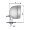 Lampa robocza szperacz halogen H3 zlacze AMP Wesem światło rozproszone