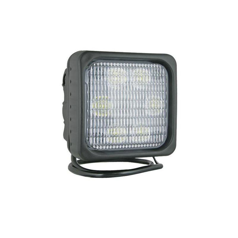 Lampa robocza halogen LED 2000lm rozproszone kat 66x22 uchwyt przewod