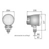 Reflektor halogen przeciwmglowy LED 84mm WESEM