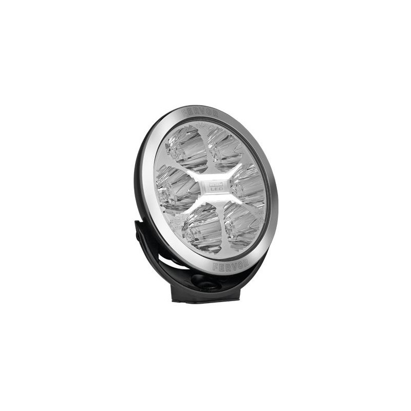 Reflektor drogowy dalekosiężny LED FERVOR 2400lm 180mm chrom TIR
