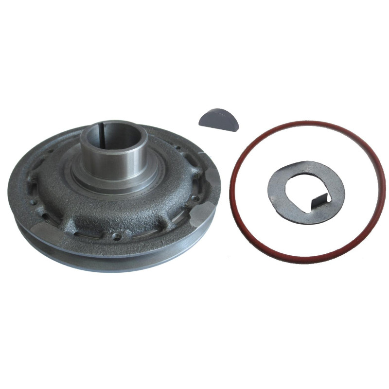 Koło pasowe wału + podkładka + oring + klin Fiat 126p Standard FL