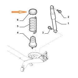 Amortyzatory sprężyny odboje gumy tył Fiat Panda II (2003-2012) KPL