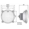 Reflektor lampa Wesem Ursus Zetor Massey R2 prawy