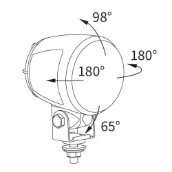 Lampa do jazdy dziennej fi 84 WESEM