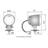 Lampa do jazdy dziennej fi 84 WESEM 238-DZ2.44500