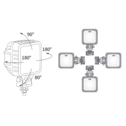 Lampa robocza LED WESEM LED1F.47400 zestaw 2szt | TomCzesci.pl